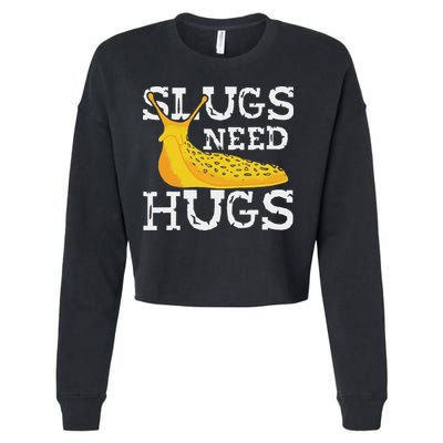 Banana Slug – Slug Species Science Banana Slug Expert Cropped Pullover Crew