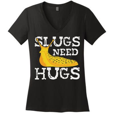Banana Slug – Slug Species Science Banana Slug Expert Women's V-Neck T-Shirt