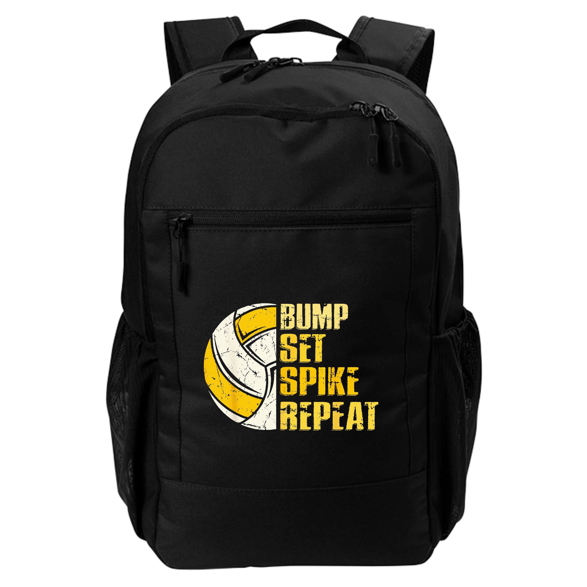 Bump Set Spike Repeat Volleyball Funny Backpack