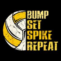 Bump Set Spike Repeat Volleyball Funny Zip Tote Bag