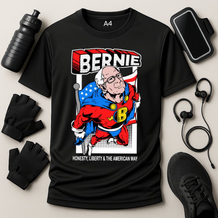 Bernie Sanders Superhero To The Rescue Performance Shirt