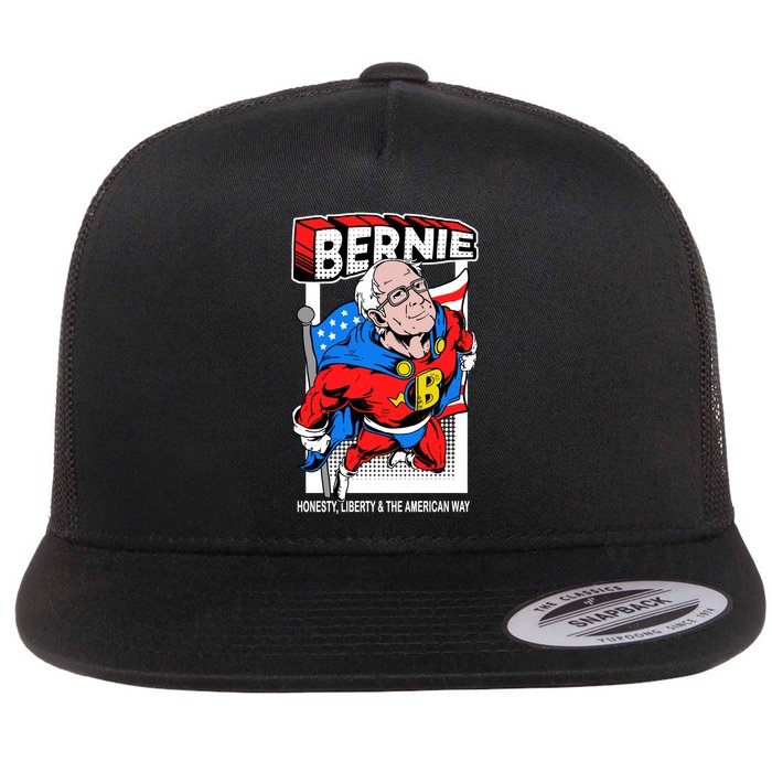 Bernie Sanders Superhero To The Rescue Flatbill Hat