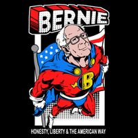 Bernie Sanders Superhero To The Rescue Flatbill Hat