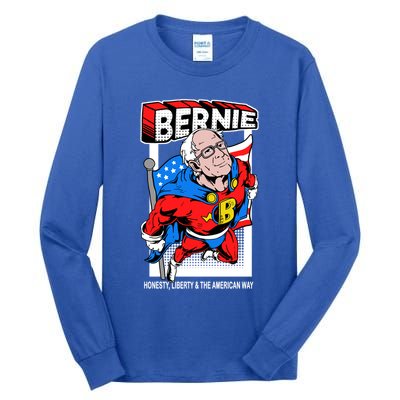 Bernie Sanders Superhero To The Rescue Tall Long Sleeve T-Shirt