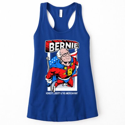Bernie Sanders Superhero To The Rescue Womens Tank Top