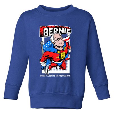 Bernie Sanders Superhero To The Rescue Toddler Sweatshirt