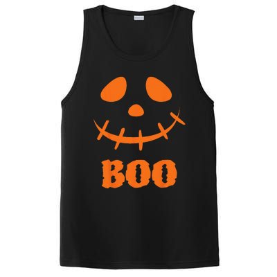 Boo Scary Spooky Pumpkin Face Halloween Costume PosiCharge Competitor Tank