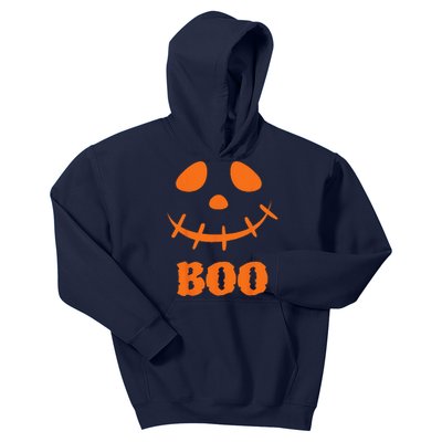 Boo Scary Spooky Pumpkin Face Halloween Costume Kids Hoodie