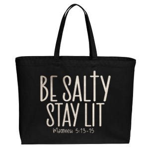 Be Salty Stay Lit Matthew 51316 Cotton Canvas Jumbo Tote