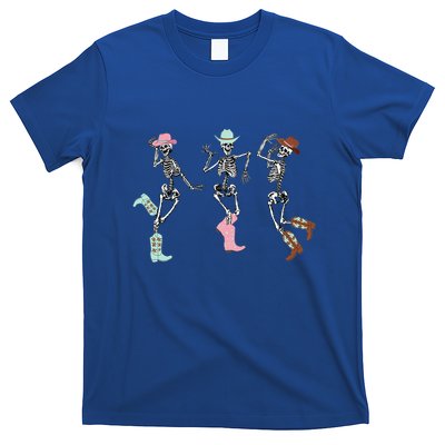 Boot Scootin Skeleton Dancing Halloween Cow Western Meaningful Gift T-Shirt