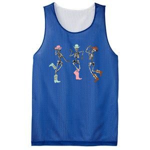 Boot Scootin Skeleton Dancing Halloween Cow Western Meaningful Gift Mesh Reversible Basketball Jersey Tank