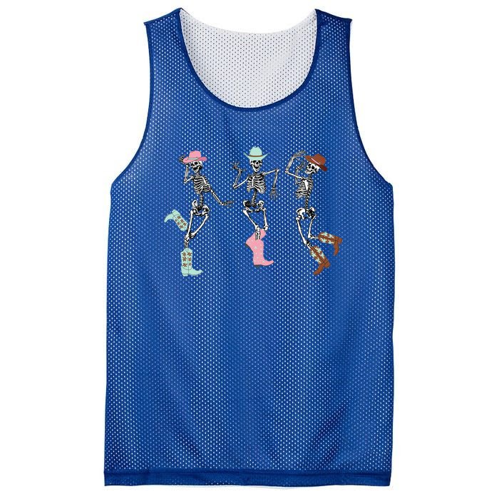 Boot Scootin Skeleton Dancing Halloween Cow Western Meaningful Gift Mesh Reversible Basketball Jersey Tank