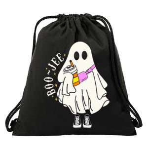 Boojee Spooky Season Funny Ghost Halloween Costume Drawstring Bag