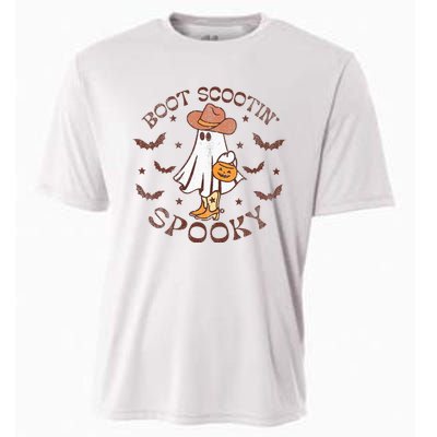 Boot Scootin Spooky Western Halloween Retro Fall Halloween  Cooling Performance Crew T-Shirt