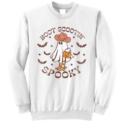 Boot Scootin Spooky Western Halloween Retro Fall Halloween  Sweatshirt