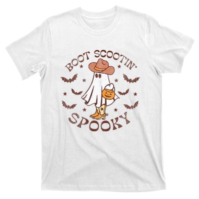 Boot Scootin Spooky Western Halloween Retro Fall Halloween  T-Shirt