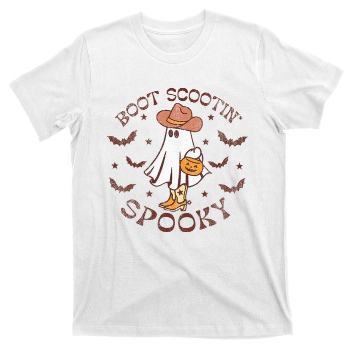 Boot Scootin Spooky Western Halloween Retro Fall Halloween  T-Shirt