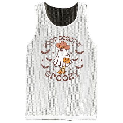 Boot Scootin Spooky Western Halloween Retro Fall Halloween  Mesh Reversible Basketball Jersey Tank