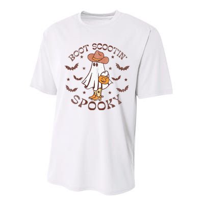 Boot Scootin Spooky Western Halloween Retro Fall Halloween  Performance Sprint T-Shirt