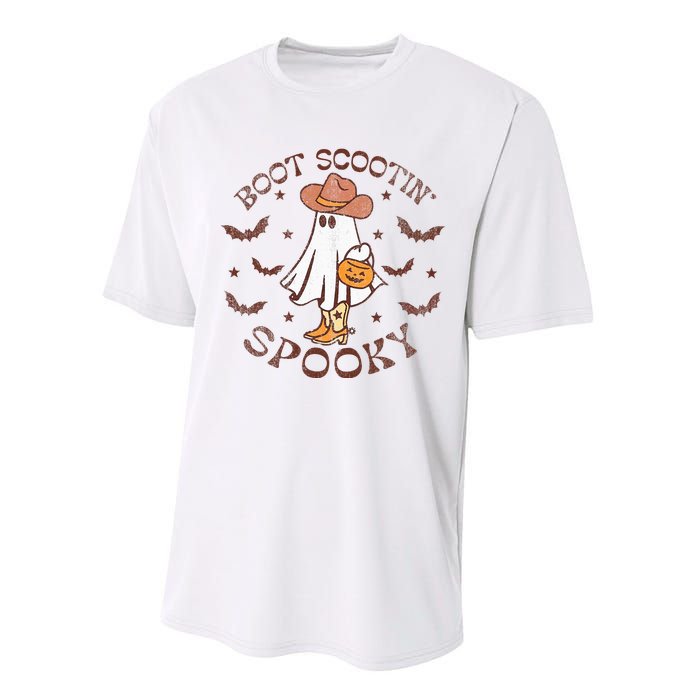 Boot Scootin Spooky Western Halloween Retro Fall Halloween  Performance Sprint T-Shirt