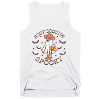 Boot Scootin Spooky Western Halloween Retro Fall Halloween  Tank Top