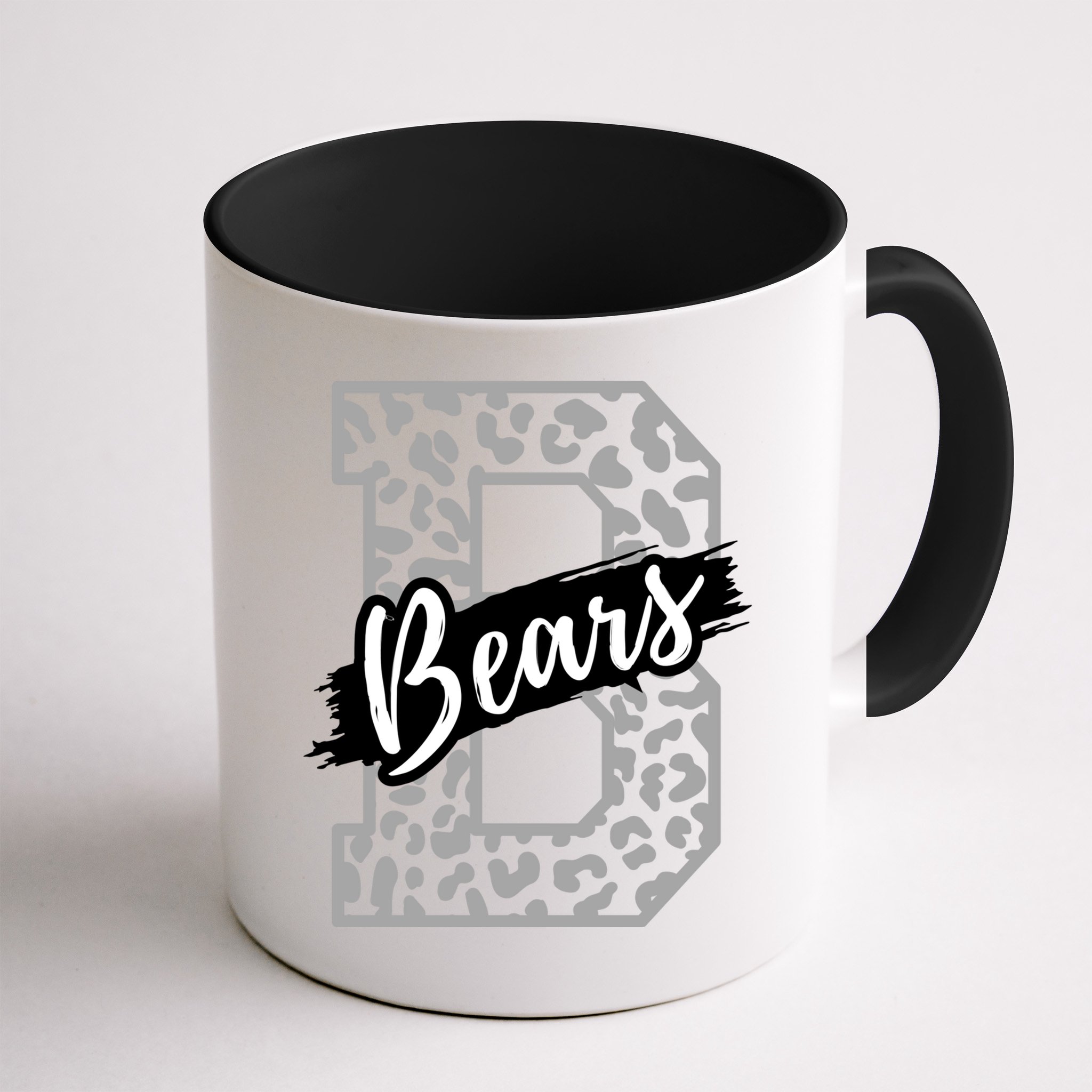 Bears School Sports Fan Team Spirits Mascot Heart Leopard Meaningful Gift Mug