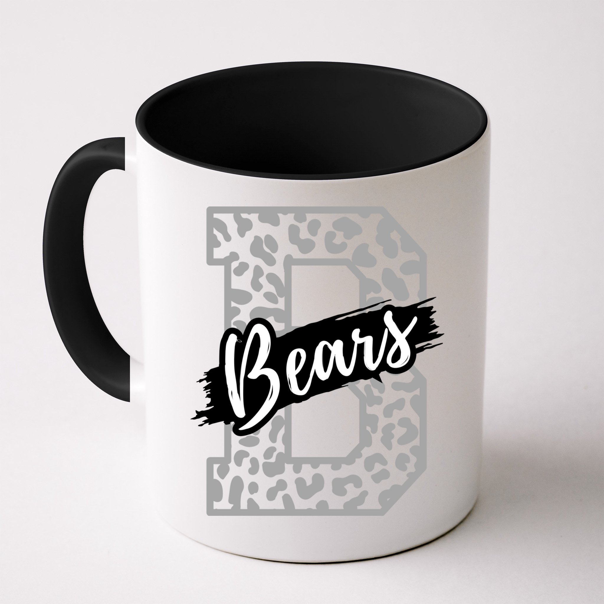 Bears School Sports Fan Team Spirits Mascot Heart Leopard Meaningful Gift Mug