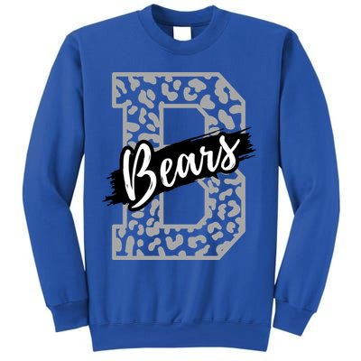 Bears School Sports Fan Team Spirits Mascot Heart Leopard Meaningful Gift Sweatshirt