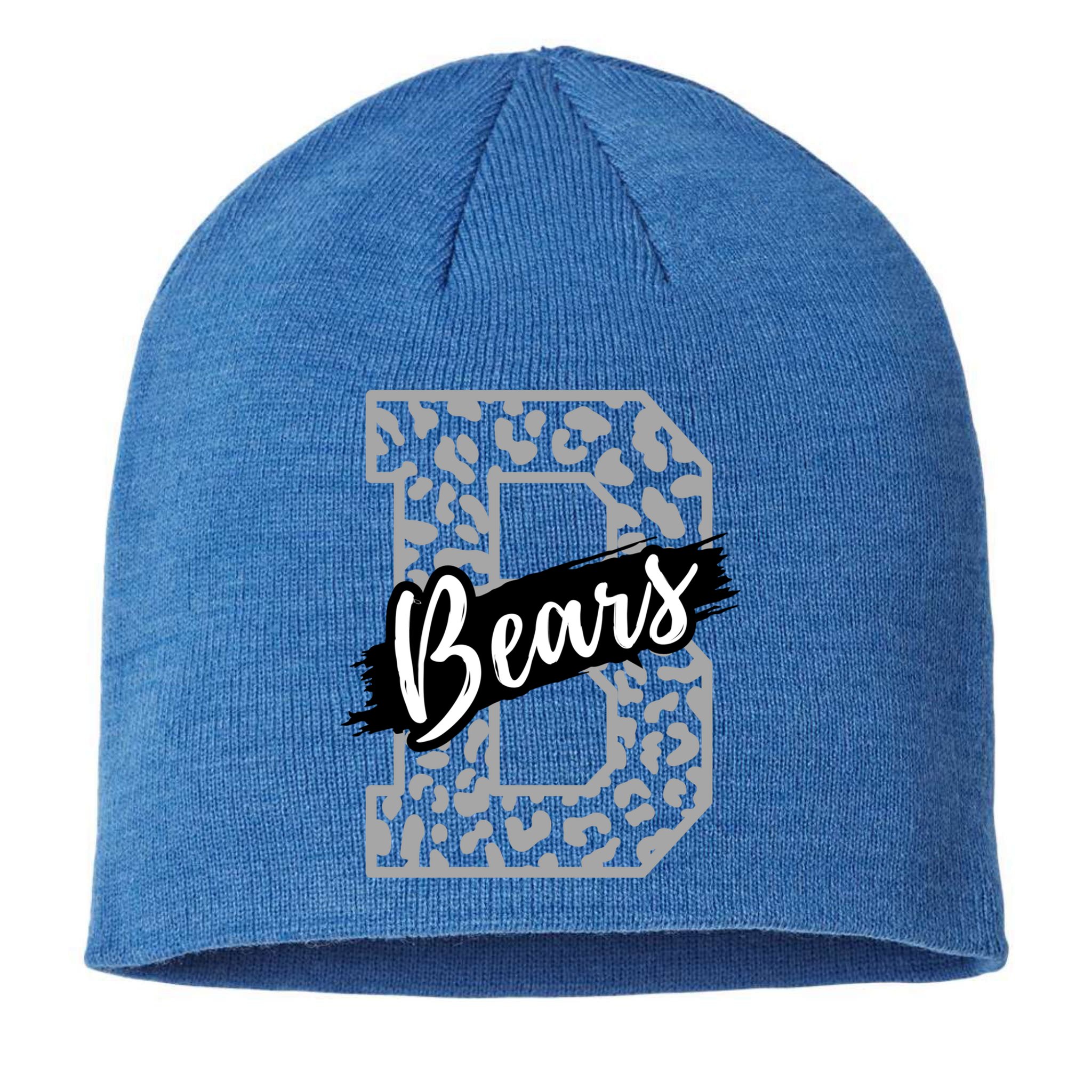 Bears School Sports Fan Team Spirits Mascot Heart Leopard Meaningful Gift Sustainable Beanie
