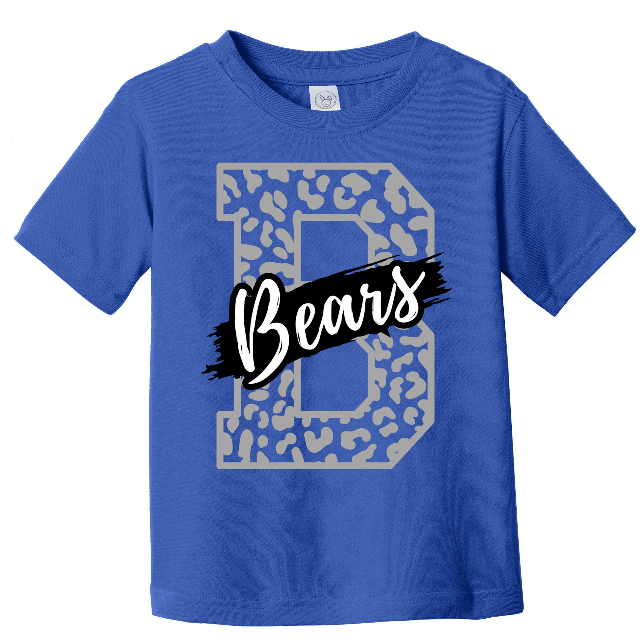 Bears School Sports Fan Team Spirits Mascot Heart Leopard Meaningful Gift Toddler T-Shirt