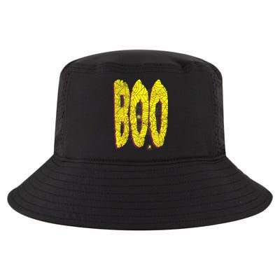 Boo Spiderwebs Spooky Dangling Spider Halloween Cool Comfort Performance Bucket Hat