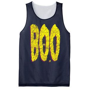 Boo Spiderwebs Spooky Dangling Spider Halloween Mesh Reversible Basketball Jersey Tank