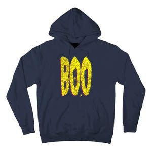 Boo Spiderwebs Spooky Dangling Spider Halloween Tall Hoodie