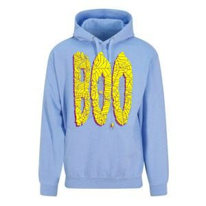 Boo Spiderwebs Spooky Dangling Spider Halloween Unisex Surf Hoodie