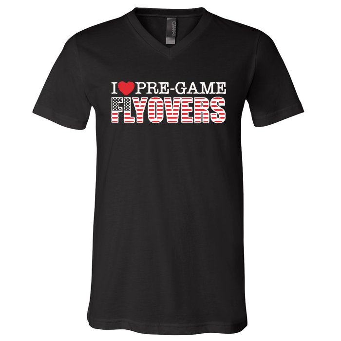 Barstool Sports Store Pregame Flyovers V-Neck T-Shirt