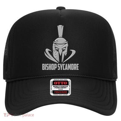 Bishop Sycamore Spartan Gladiator Football Logo High Crown Mesh Back Trucker Hat