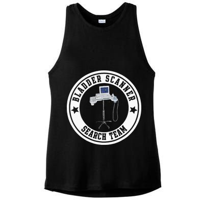 Bladder Scanner Search Team Funny ED ER ICU Med Surg Nursing Ladies PosiCharge Tri-Blend Wicking Tank