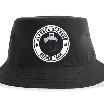 Bladder Scanner Search Team Funny ED ER ICU Med Surg Nursing Sustainable Bucket Hat