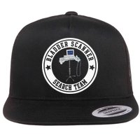 Bladder Scanner Search Team Funny ED ER ICU Med Surg Nursing Flat Bill Trucker Hat