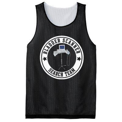 Bladder Scanner Search Team Funny ED ER ICU Med Surg Nursing Mesh Reversible Basketball Jersey Tank