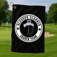 Bladder Scanner Search Team Funny ED ER ICU Med Surg Nursing Golf Towel