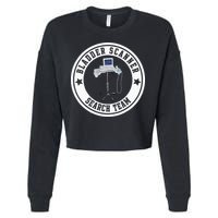 Bladder Scanner Search Team Funny ED ER ICU Med Surg Nursing Cropped Pullover Crew