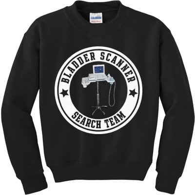 Bladder Scanner Search Team Funny ED ER ICU Med Surg Nursing Kids Sweatshirt
