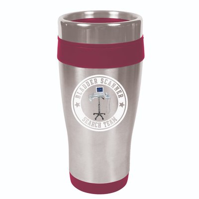 Bladder Scanner Search Team Funny ED ER ICU Med Surg Nursing 16oz Travel Tumbler
