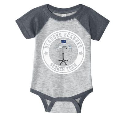 Bladder Scanner Search Team Funny ED ER ICU Med Surg Nursing Infant Baby Jersey Bodysuit