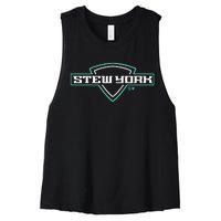 Breanna Stewart Stew York New York Basketball Women's Racerback Cropped Tank