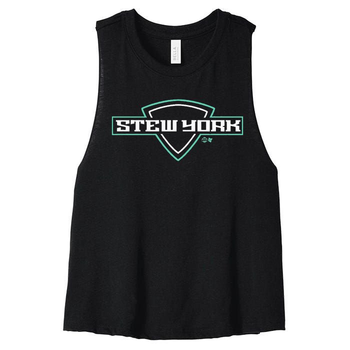 Breanna Stewart Stew York New York Basketball Women's Racerback Cropped Tank