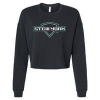 Breanna Stewart Stew York New York Basketball Cropped Pullover Crew