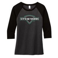 Breanna Stewart Stew York New York Basketball Women's Tri-Blend 3/4-Sleeve Raglan Shirt