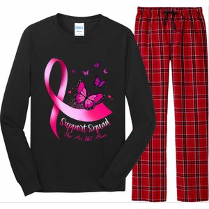 Butterfly Support Squad Breast Cancer Warrior Pink Long Sleeve Pajama Set